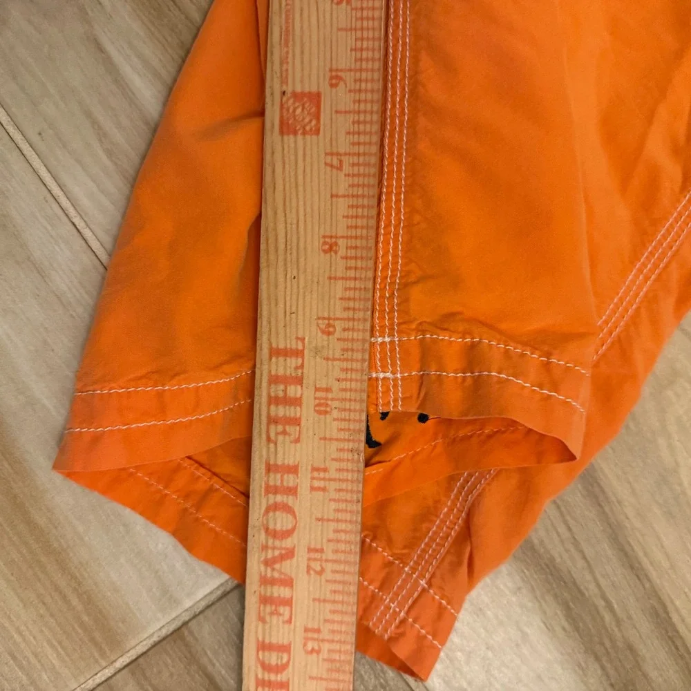Polo Ralph Lauren Boys Orange Big Pony Board Shorts Swim Trunks Size M 12/14